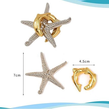 FantasyDay 6 Pcs Brain Teaser Puzzle,Metal Puzzle, Unlock Interlock IQ Test Game, Magic Trick Toy Gift for Kids and Adults