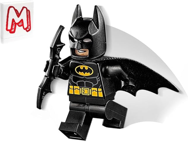 LEGO Super Heroes DC Batman Minifigure - Batman (in Black Suit with Batcape and Bat-a-rang) Junior Sets