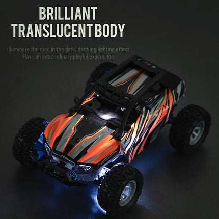 RC Off-Road Vehicle Model, 1/32 Scale 4WD Mini Electric 2.4G Remote Control High Speed Drift Off-Road, Mini Racing Drift Car for Adults