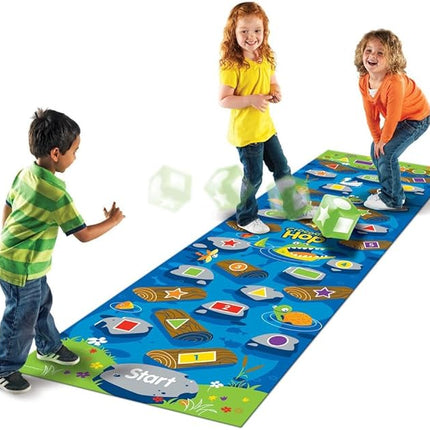 Learning Resources Crocodile Hop Floor Game - Ages 3+ Indoor Games for Toddlers, Gross Motor Skills Toys for Kids, Preschool Learning Activities