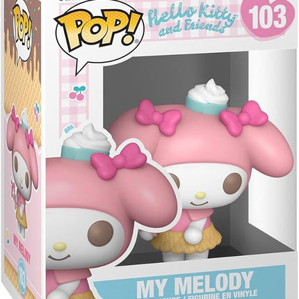 Funko POP Sanrio: Hello Kitty - My Melody - (Icecream) - Collectable Vinyl Figure - Gift Idea - Official Merchandise - for Kids & Adults - Cartoons Fans - Model Figure for Collectors and Display