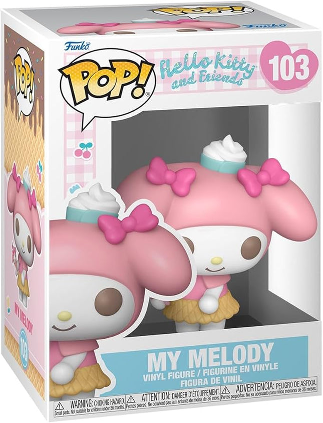 Funko POP Sanrio: Hello Kitty - My Melody - (Icecream) - Collectable Vinyl Figure - Gift Idea - Official Merchandise - for Kids & Adults - Cartoons Fans - Model Figure for Collectors and Display