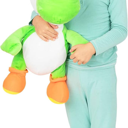 Franco Kids Bedding Super Soft Plush Cuddle Pillow Buddy, One Size, Mario Yoshi