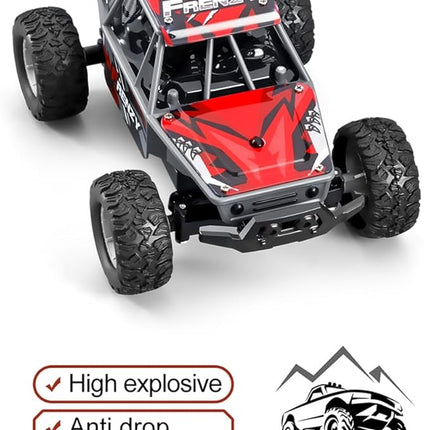 RC Off-Road Vehicle Model, 1/32 Scale 4WD Mini Electric 2.4G Remote Control High Speed Drift Off-Road, Mini Racing Drift Car for Adults