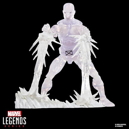 Marvel Legends Series Secret Wars Ice Man, X-Men Retro Comics Collectible 6-Inch Action Figure with Shield