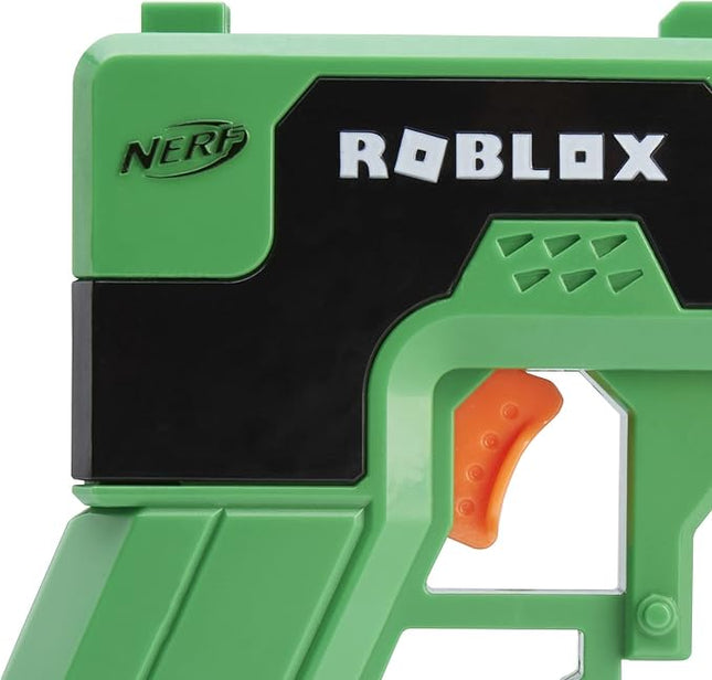 Nerf Roblox Phantom Forces: Boxy Buster Dart Blaster, Pull-Down Priming Handle, 2 Elite Darts, Code to Unlock in-Game Virtual Item