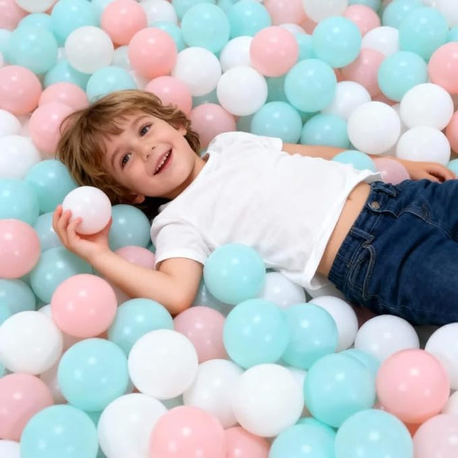 GOGOSO Ball Pit Balls for Toddlers Kids Plastic Balls for Ball-Pit Playpen Pool Baby Play Pastel BPA-Free Non Toxic Play Pastel Crush Proof Bal 50 100 200 500 1000 Count