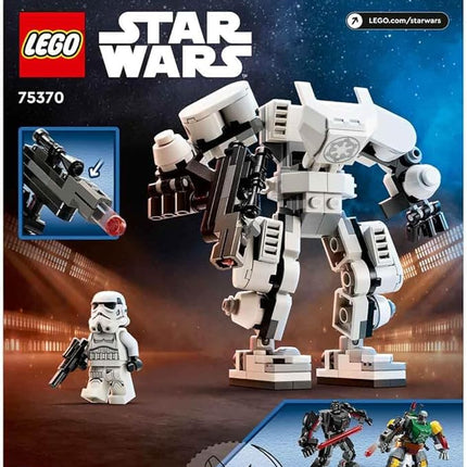 LEGO 75370 Star Wars The Stormtrooper Robot, Buildable Figure Model with Articulated Parts, Minifigure and Blaster Tenon Launcher, Toy for Kids, Boys and Girls from 6 Years Old
