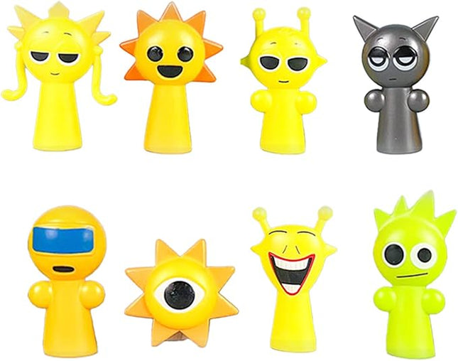 Action Figures Mystery Box,Mystery Box,Sprunky Toys Collection Decoration Set, Sprunkies Toys for Collectible Figurine Gifts Both Play and Display (8PCSA)