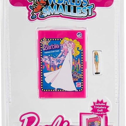 Worlds Smallest Barbie Fashion Case, Miniature, Includes 1 case and 2 Micro Figures, Styles Selected at Random