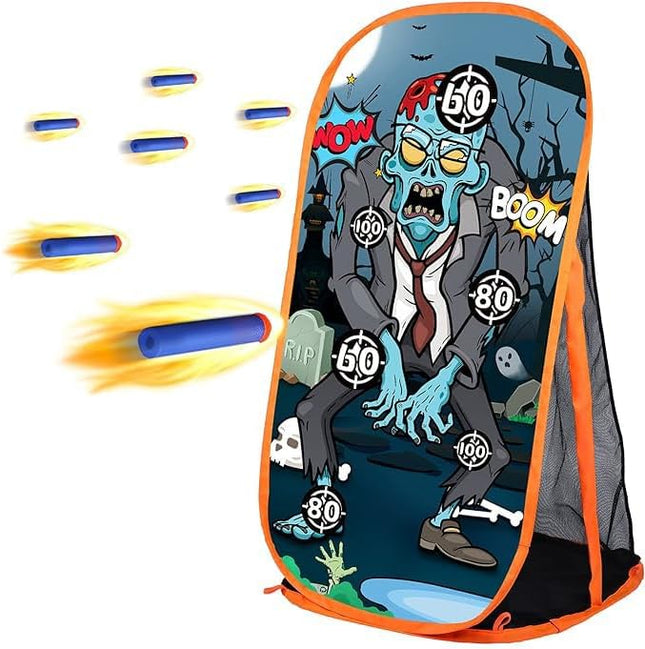 Quanquer Shooting Games Targets Compatible with Toy Foam Blaster Balls Popper, Ideal Festival Birthday Toys for Boys Indoor Outdoor Backyard Kids Shooting Practice