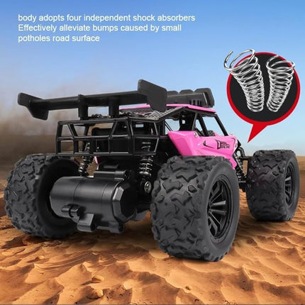 Asou Remote Control Car 2.4GHz RC Off Road High Speed Toy Car with LED Headlight and Rechargeable Battery for Girls Boys Kids
