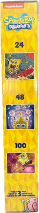 Spongebob Squarepants - 3 in 1 Jigsaw Puzzles for Kids. Great Birthday & Educational Gifts for Boys and Girls. Colorful Pieces Fit Together Perfectly. Great Preschool Aged Learning Gift.