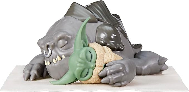 STAR WARS The Bounty Collection Taming The Beast Pack, Rancor & Grogu Mini Action Figures, 2.25-Inch Scale Toys for 4 Year Old Boys & Girls