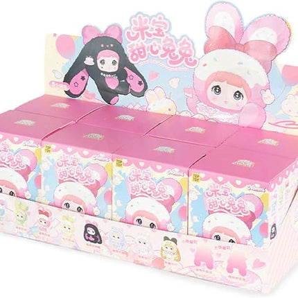 Nommi Blind Box, Cute Vinyl Plush Blind Box Figures,Nommi Baby Sweetheart Series Plush Doll, Kawaii Collectible Toys Figure Mystery Box for Gifts, Whole Set 8 Pcs (Without Duplicates)