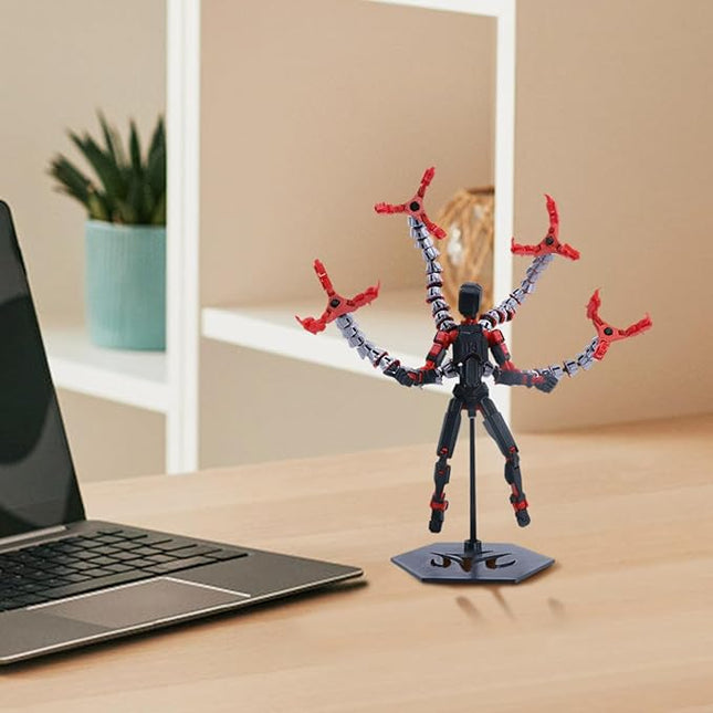 T13 Action Figure (Assembly Completed) Titan 13 Dummy 13 Action Figure Robot 13 Figure 3D Printed Articulated Multi-Jointed Movable Robot Model (Tentacle-RD)