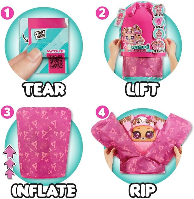 LOL Surprise Tweens Costume Surprise Ali Dance Fashion Doll with Inflatable Pink Puppy Pet Costume and Multiple Surprises Including Fabulous Fashions & Accessories – Great Gift for Kids Ages 4+