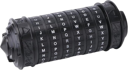 Cryptex Da Vinci Code Money Puzzle Box with Hidden Compartments Valentine's Day Gifts for Girlfriend Gifts for Men (Black)