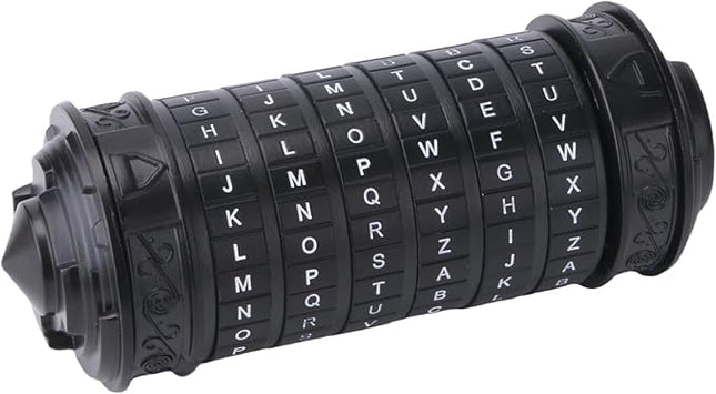 Cryptex Da Vinci Code Money Puzzle Box with Hidden Compartments Valentine's Day Gifts for Girlfriend Gifts for Men (Black)