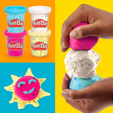 Play-Doh 4 Pack Confetti Putty - Colourful Clay Set for Creative Play and Crafts