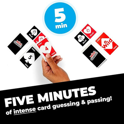 Wild Guess! – The Fast-Paced, Unpredictable, Insanely Competitive Card Game for 2 to 4 Players – Great Travel Game for Friends and Family
