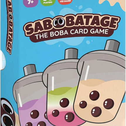 Sabobatage: The Boba Card Game | Easy Family-Friendly Party Game | Card Games for Adults, Teens & Kids | 2-5 Players (Base Game 3rd Edition)