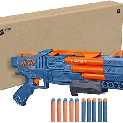 Nerf Elite 2.0 Ranger PD-5 Blaster, 5- Barrel Blasting, 10 Nerf Elite Darts, Easy to Use, Dart Storage, Pump Action