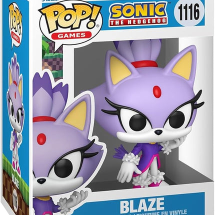 Funko Pop! Games: Sonic The Hedgehog - Blaze - Blaze The Cat - Collectable Vinyl Figure - Gift Idea - Official Merchandise - Toys for Kids & Adults - Video Games Fans