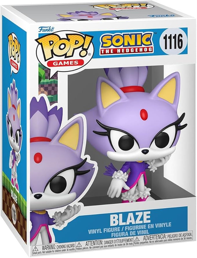 Funko Pop! Games: Sonic The Hedgehog - Blaze - Blaze The Cat - Collectable Vinyl Figure - Gift Idea - Official Merchandise - Toys for Kids & Adults - Video Games Fans