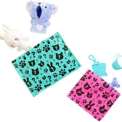 Barbie Cutie Reveal Animal Costume-Themed Pet & Accessories with 5 Surprises Including Mini Pet, Color Change & Clip, HRK32