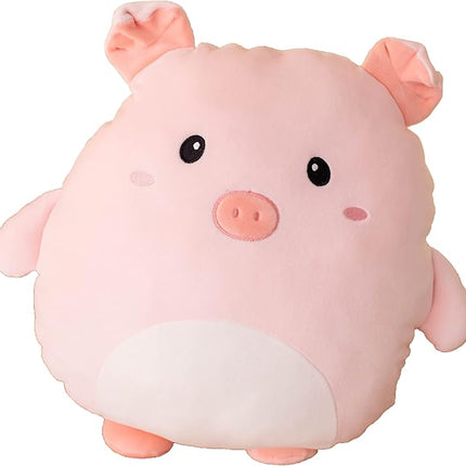 Soft Flat Pig Plush Hugging Pillow Cute Pink Pig Stuffed Animal Piggy Plushies Toys Kids Piglet Anime Cushion for Birthday, Valentine's Day, Christmas...16.5 Inch