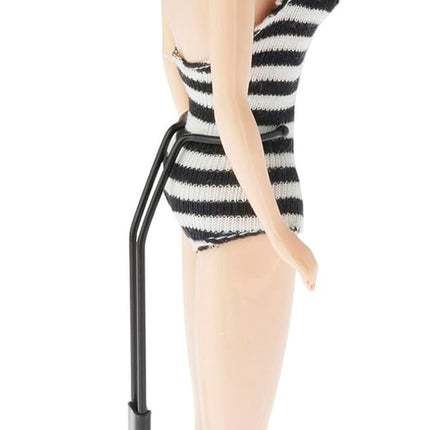 Plymor DSP-5125B Black Adjustable Doll Stand, fits 10, 11, and 12 inch Slim Waist Dolls, Waist is 1.125" - 1.5" wide, 3.25" - 4" around, Pack of 24