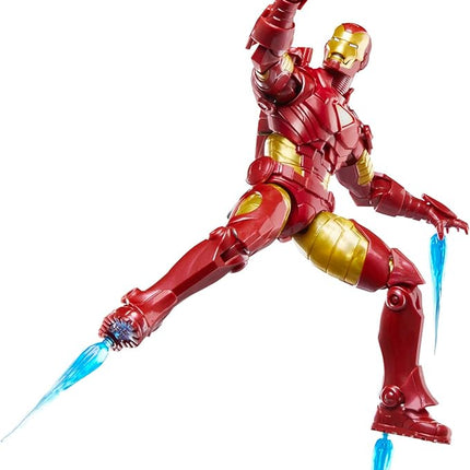 Marvel Legends Series Iron Man (Model 20), Iron Man Comics Collectible 6-Inch Action Figure, Retro-Inspired Blister Card