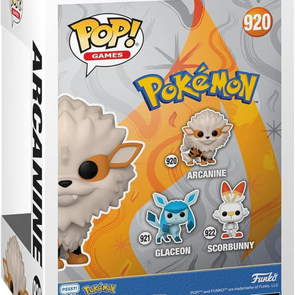 Funko Pop Games: Pokemon - Arcanine - Collectable Vinyl Figure - Gift Idea - Official Merchandise - Toys for Kids & Adults - Video Games Fans - Model Figure for Collectors and Display