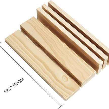 Large Open Ended Wooden Building Blocks for Kids 44 lb, 19.7″ Giant Natural Pine Rectangular Wood Building Toys 32pcs，XXL STEM Construction Toys for Toddlers, Birthday Gift for Kids Ages 4-12 (Large)