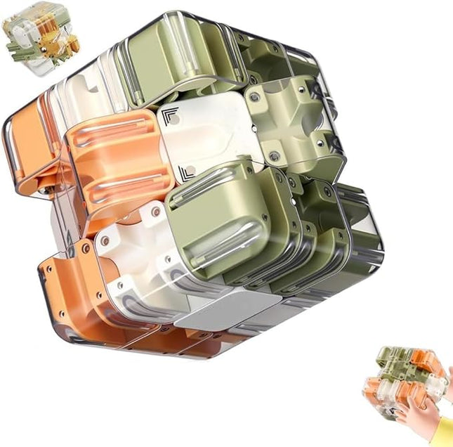 Zealburst Maze Cube Puzzle Toy,Zealburst Large Labyrinth Puzzle Maze Cube - Engaging Brain Teaser Toy,3D Smart Mazes Magic 𝐂ube & Ball,Brain Training for Stress Relief & Logic Development (#A)