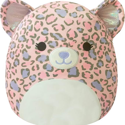 Squishmallows Original 12-Inch Dallas Pink and Purple Leopard - Medium-Sized Ultrasoft Official Jazwares Plush