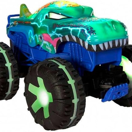 Hot Wheels Monster Trucks 1:15 Scale Mega-Wrex Alive Battery-Powered RC Vehicle with Lights & Sounds