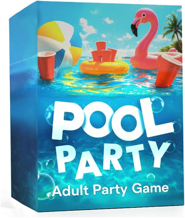 Pool Party Drinking Card Game | Hilarious Pool Drinking Game with 80 Cards | Perfect for Pool Days, Vacation, Game Night, 21st Birthday, or Bachelorette | New Drinking Game for Pool