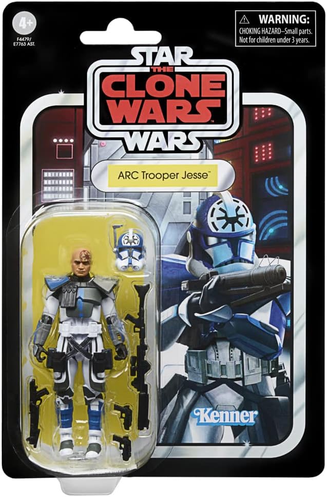 STAR WARS The Vintage Collection ARC Trooper Jesse Toy, 3.75-Inch-Scale The Clone Wars Action Figure, Toys for Kids Ages 4 and Up, Multicolored,F4479
