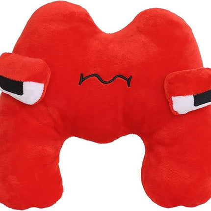26-Letter Plush Toy Set (A-Z) - Cute Stuffed Plush Toys & Decorative Pillow, Educational Gift for Kids & Fun Home Decor (M)