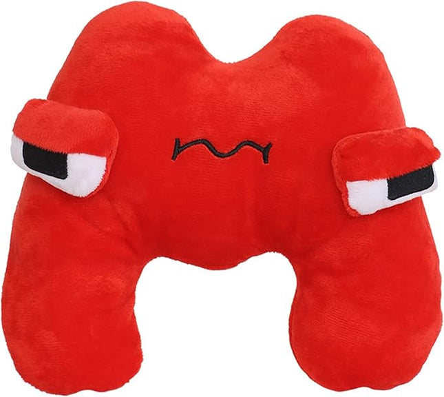 26-Letter Plush Toy Set (A-Z) - Cute Stuffed Plush Toys & Decorative Pillow, Educational Gift for Kids & Fun Home Decor (M)