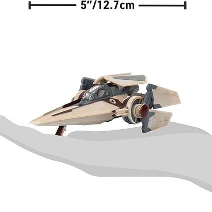 Star Wars Micro Galaxy Squadron V-Wing Starfighter (Armada Edition) - 3-Inch Vehicle with Radiator Wings Plus Two 1-Inch Micro Figure Accessories