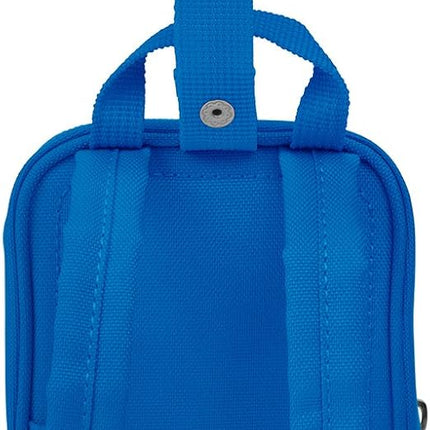 LEGO Kids Brick Mini Backpack Accessory Pouch with Novelty Backstraps, Snaps to Belt or Full-Size Backpack, Holds Small Items like Keys & Headphones, Blue