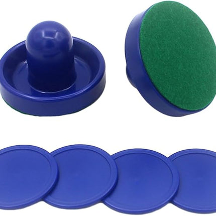 Generic Air Hockey Pushers and Air Hockey Pucks, Goal Handles Paddles for Adults and Kids Air Hockey Table Equipment for Game Tables