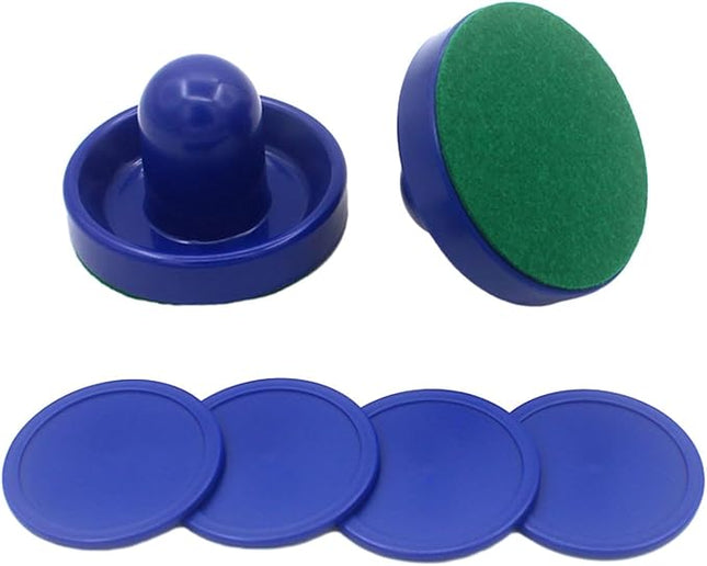Generic Air Hockey Pushers and Air Hockey Pucks, Goal Handles Paddles for Adults and Kids Air Hockey Table Equipment for Game Tables