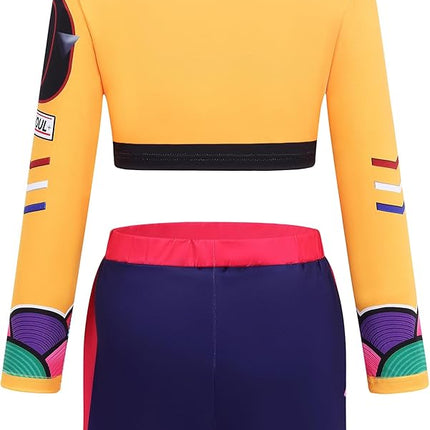 Girls Demon Pop Singer Hunters Costume 3-14 Years Stage Dance Idol Cosplay Outfit, Kids Halloween Costumes