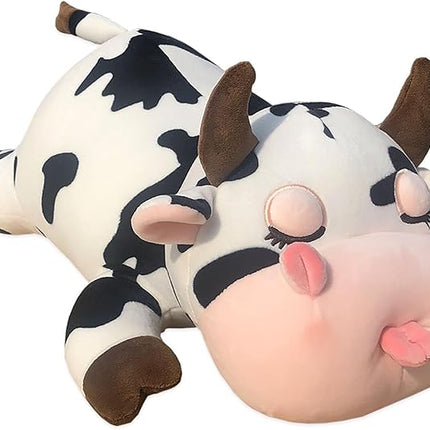 Cow Plush Pillow - 23.6 Inch Cow Stuffed Animal - Birthday Christmas Valentine’s Day Gift for Kids Adults Boys Girls