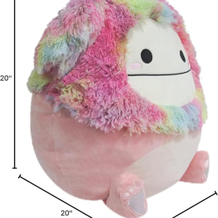 Squishmallows 20-Inch Diane Peach Bigfoot with Rainbow Hair - Jumbo Ultrasoft Official Kelly Toy Plush - Amazon Exclusive