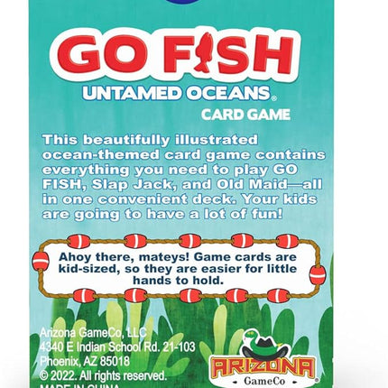 GO FISH Untamed Oceans, a Go Fish Card Game for Kids 4-8 and Up – Play Old Maid and Slap Jack with Same Deck – Easy to Learn – Family, Board Game Night and Classroom Party Fun – Great Gift Idea